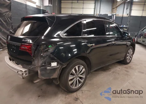 2014 Acura Mdx Technology Package z USA, uszkodzony, nr VIN 5FRYD3H49EB018598